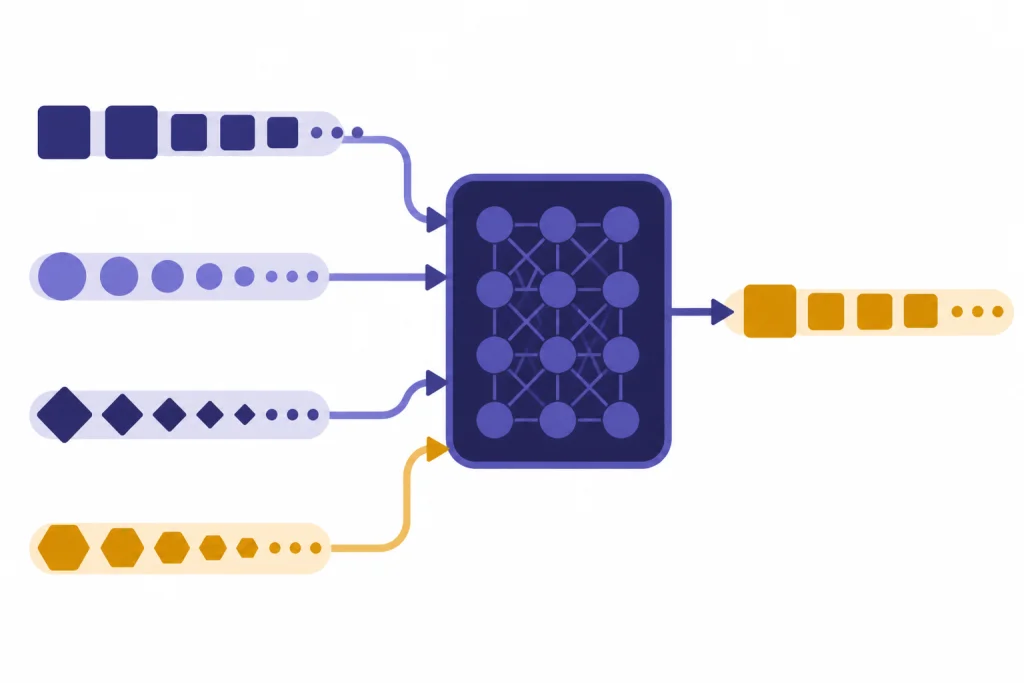 Input, output, cached, and reasoning token categories Four token categories flowing into and out of a model box