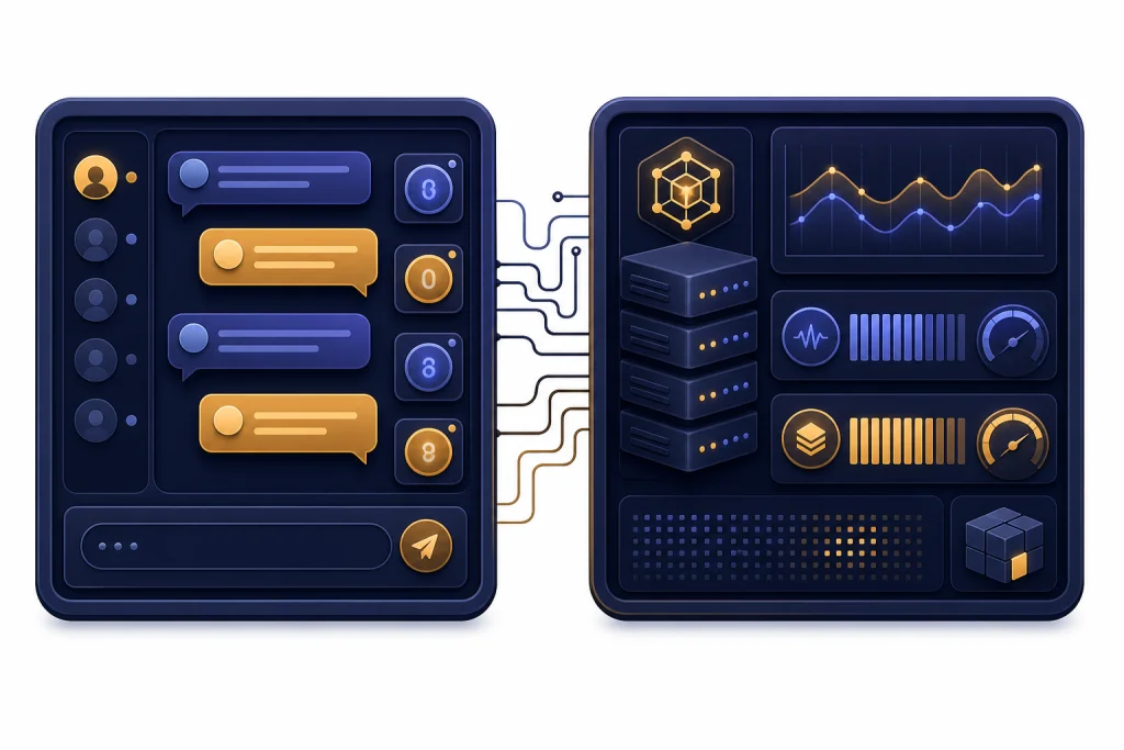 ChatGPT rate limits for app and API ChatGPT app and API rate limit dashboards shown side by side