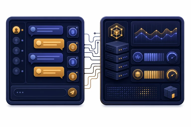 ChatGPT app and API rate limit dashboards shown side by side